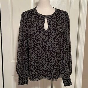 Intermix Womens green and black blouse size XLarge